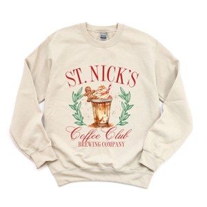 Simply Sage Market Women's Graphic Sweatshirt St. Nick's Coffee Club - 1 of 4