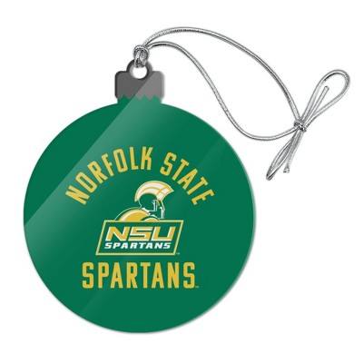 Norfolk State University Spartans Logo Acrylic Christmas Tree Holiday Ornament