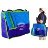 LA LEELA Women's Summer Water Resistant Pool Tote Bag with Matching Beachwear Holiday Sarong Wrap One Size Camouflage Blue - 2 of 4