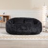 Okak Bean Bag Chair with High Back, Durable Comfy Bean Bag Sofa Lazy Sofa Chair, Accent Floor Soft Lounge Chair for Adults&Kids - 3 of 4