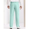 Lars Amadeus Men's Slim Fit Flat Front Office Business Suit Trousers - 3 of 4
