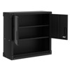 GustoWave Heavy Duty Steel Wall Cabinet, Floating Hanging Storage Organizer with Shelves & Locks, for Workshop, Warehouse, Kitchen, Black - 2 of 4