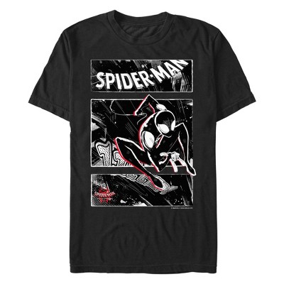 Men's Marvel: Spider-Man: Into the Spider-Verse Shadow Streets  T-Shirt - Black - Large Tall