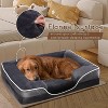 DOMETOUR Orthopedic Dog Bed Cat Bed, Pet Bed Pet Couch for Small Dog, Memory Foam with Washable Removable Cover - 2 of 4