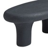 NicBex 43.31" Vintage Fiberglass Elliptical Coffee Table,Matte Rocks Table front of the Sofa, Irregular Center Table for Living Room - 4 of 4