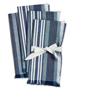 tag Azure Stripe Napkin, Set of 4 - 1 of 2