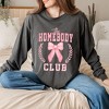 Simply Sage Market Women's Coquette Pink Homebody Club Long Sleeve Garment Dyed Tee - 2 of 4
