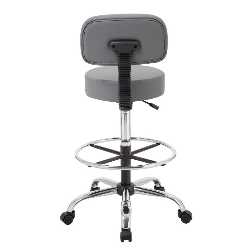 Medical/Drafting Stool with Back Cushion - Boss Office Products, 5 of 11