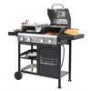 4 Burners Propane Gas BBQ Grill, 49,200 BTU Output Propane Gas Grill and Griddle Combo with Cover, Outdoor Cooking Propane Grill for Garden Backyard - 4 of 4