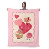 Disney Princess Jaq and Gus Valentine Silk Touch Throw Blanket 50 x 60 inches - 2 of 4