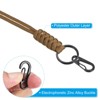 Unique Bargains Badge Lanyard Necklace Keychain Cord Metal Clasp Strap for Key Whistle ID Card Badge Holder 2 Pcs - 4 of 4