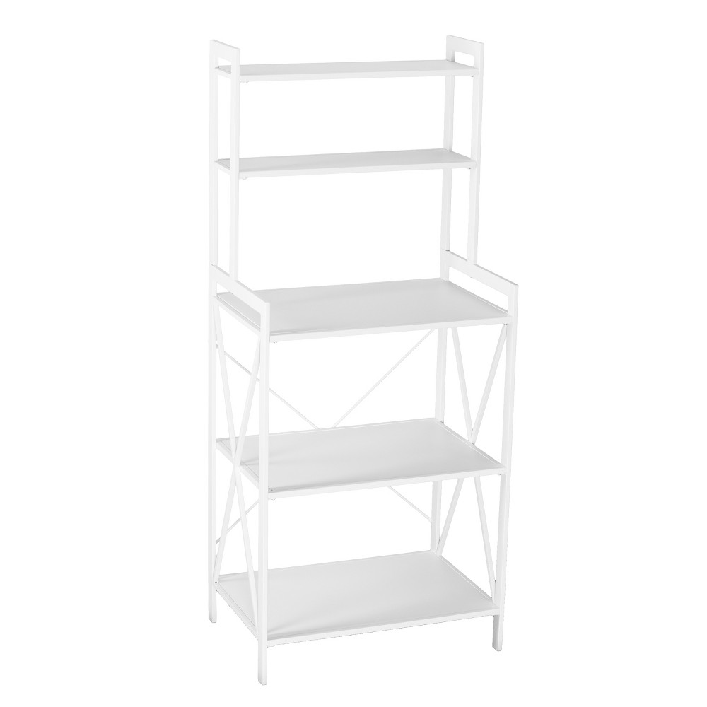 Flaria Mixed Material Bakers Rack  - Aiden Lane
