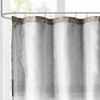 PAGED Jacquard Embroidery Shower Curtain, 72x72" Color-Blocked Medallion Design Shower Curtain, Polyoni Fabric Curtain for Bathroom - 2 of 4