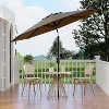 Jojoka 9Ft Patio Umbrella,8 Sturdy Ribs Outdoor Table Umbrella with Crank Lift & Push Button Tilt - 3 of 4