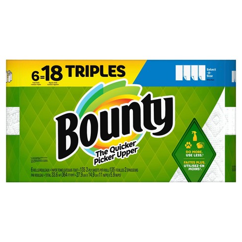 Bounty Select-a-size Paper Towels - 1 Triple Roll : Target