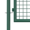VidaXL Fence Gate Steel 39.4 inches x59.1 inches  Green - 4 of 4