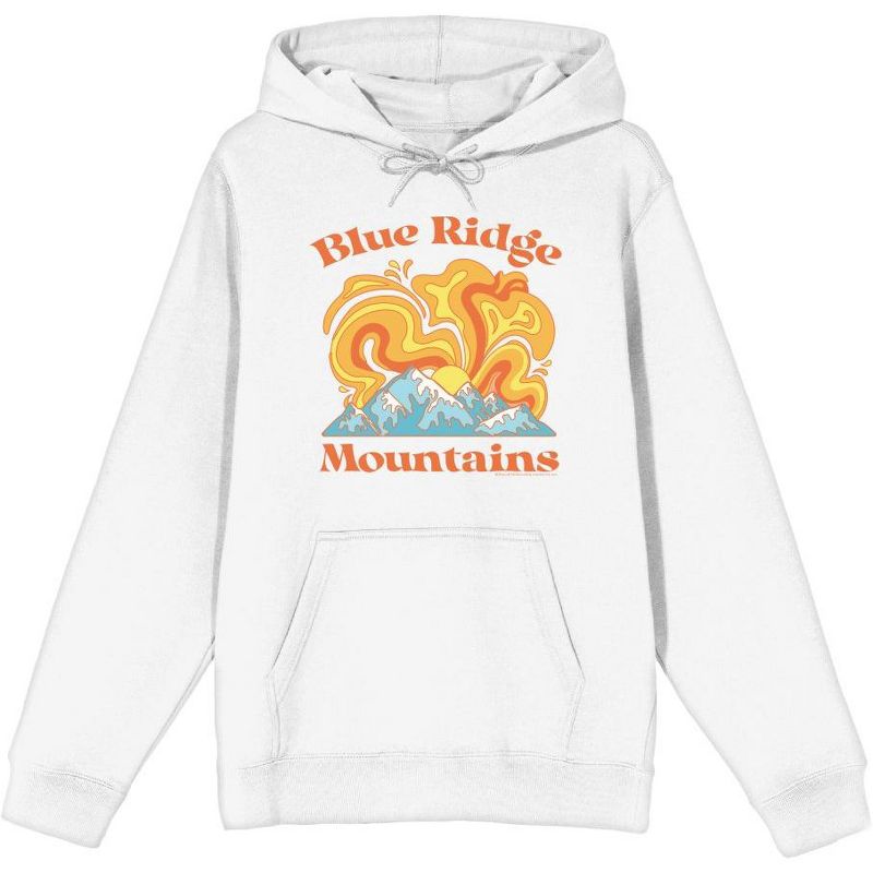 Adventure Society Blue Ridge Mountains Adult Long Sleeve Hoodie, 1 of 3