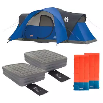 アウトドア テント/タープ Coleman Elite Montana 8-person Lighted Tent - Blue/gray : Target