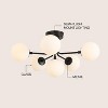 JONATHAN Y Olivier Parisian 24" 6-Light Globe Modern Industrial Iron Bistro LED Semi Flush Mount - 3 of 4