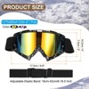 Unique Bargains Windproof Mountaineering Sky Diving Skiing Dirt Bike Goggle 2 Pcs - 2 of 4