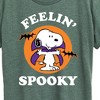 Women's Peanuts Feelin Spooky Short Sleeve Graphic T-Shirt - Heather Juniper - 2X - 2 of 4
