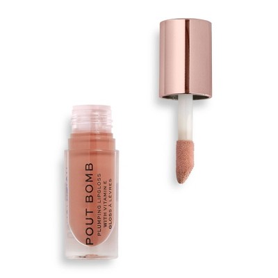 Makeup Revolution Pout Bomb Plumping Lip Gloss - Candy - 0.15oz