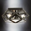 Urban Ambiance Luxury Modern Indoor Ceiling Light,  5-1/2''H x 14-5/8"W x 14-5/8''D,  Architectural Bronze Finish, UHP4830 - 3 of 4
