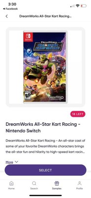 - Dreamworks Target : All-star Switch Racing Nintendo Kart