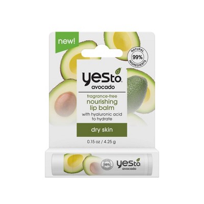 Yes To Avocado Nourishing Lip Balm - 0.15oz