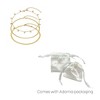 Adornia Tarnish Resistant 18k Gold Plated Three Chain Anklet Set - 3 of 3