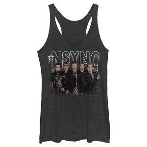 Women's NSYNC Rocker Band Pose Racerback Tank Top - 1 of 4