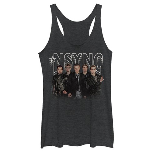 Women's NSYNC Rocker Band Pose Racerback Tank Top - image 1 of 4