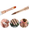 Unique Bargains Home DIY Nail Art Liner Brush Pink 1 Pc White - 2 of 4