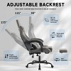 High Back Video Gamer Chairs,Racing Office Chairs with Massage Lumbar and footrest Adjustable Headrest&Linkage Armrests for Office,Home-Tanpinhause - 4 of 4