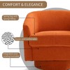 Dyonery Swivel Accent Chair Set of 1-Comfy Living Room Armchair No-Sag Foam,Swivel Accent Single Sofa for Bedroom Living Room,Office - 4 of 4