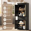 69" Freestanding Pantry Cabinet - Tall Kitchen Storage with Rattan Doors, Adjustable Shelves & Drawer for Living Room or Dining Room - 4 of 4