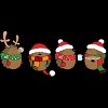 Junior's Design By Humans Christmas hedgehogs By Mangulica T-Shirt - 2 of 3