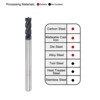Unique Bargains HRC45 Carbide 4 Flutes Square Nose End Mills 2 Pcs - 4 of 4