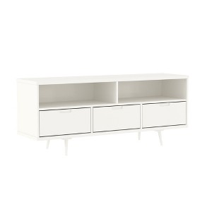 NicBex TV Stands for 65 inch TV,Modern Entertainment Center with  3 Drawers and 2 Open Shelves,TV Console for Living Room, Bedroom, Home,White - 1 of 4