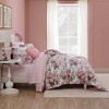 Betseyville Johnson Vintage Floral Pink Full/Queen 5pc Comforter Sham Bonus Set - 2 of 4