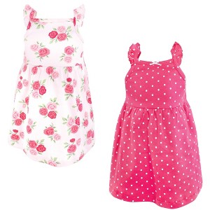 Luvable Friends Hudson Baby Sleeveless Dresses 2pk - 1 of 2