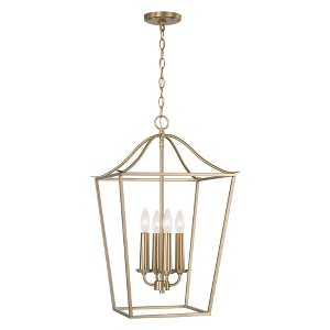 Capital Lighting Grady 4 - Light Chandelier in  Matte Brass - 1 of 4