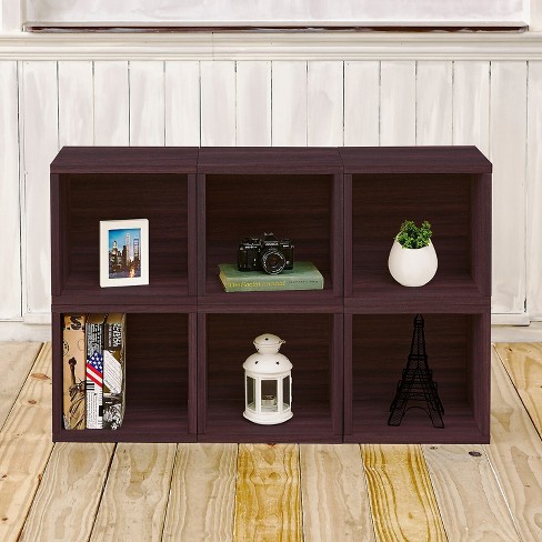 Way Basics Eco 2 Shelf Narrow Bookcase, Black