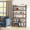 Hommoo 6-Tier Bookshelf, Industrial Bookcase Storage Rack - 4 of 4