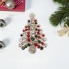 Unique Bargains Christmas Brooches Wreath Wind Chime Alloy Dripping Wax Multicolor 1.57"x2.17" 1 Pc - 2 of 4