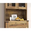 SAINTCY 71" Farmhouse Kitchen Hutch Storage Cabinet, Freestanding Bar Cabinet with Drawers, Sideboard Buffet for Dining Room - 4 of 4