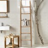 LuxenHome Rustic 6ft Decorative Blanket Ladder Brown - 2 of 4