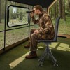 VEVOR Hunting Chair, 360° Silent Swivel, Foldable Portable Blind Chair, Heavy-Duty Steel Frame Ground Stool Seat, 350 Lbs Capacity, Black - 2 of 4