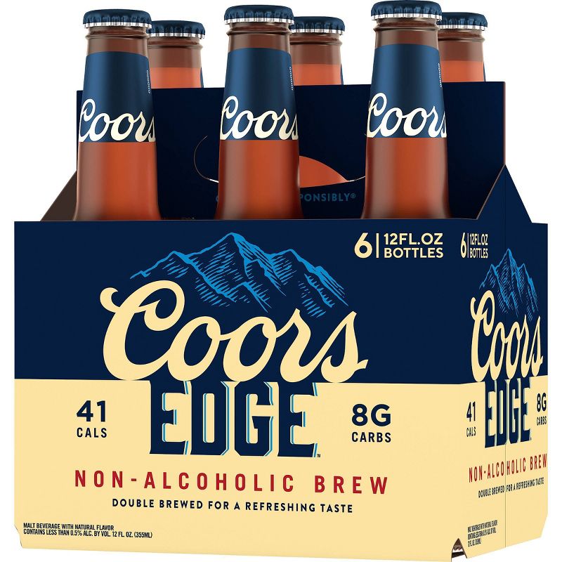 Coors Edge Non-Alcoholic Brew - 6pk/12 fl oz Bottles, 3 of 9