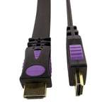 Shaxon 2m HDMI Type A Male/Male Flat Slim Profile High Speed Cable w/Ethernet HDM4FMM02M-B